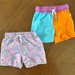 Cat & Jack Two-Pack Swim Shorts - Purple, Turquoise, Orange